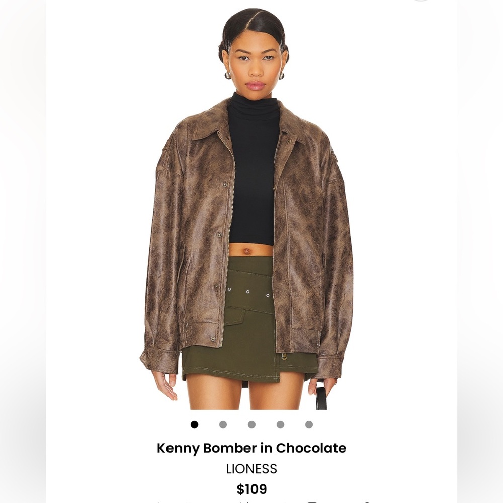 Lioness Kenny bomber in chocolate